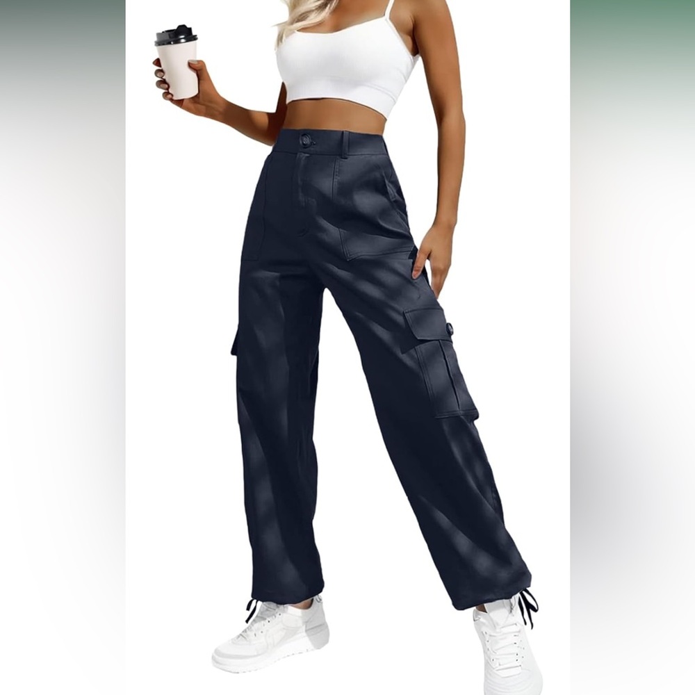 Lepuno high waisted Cargo Pants